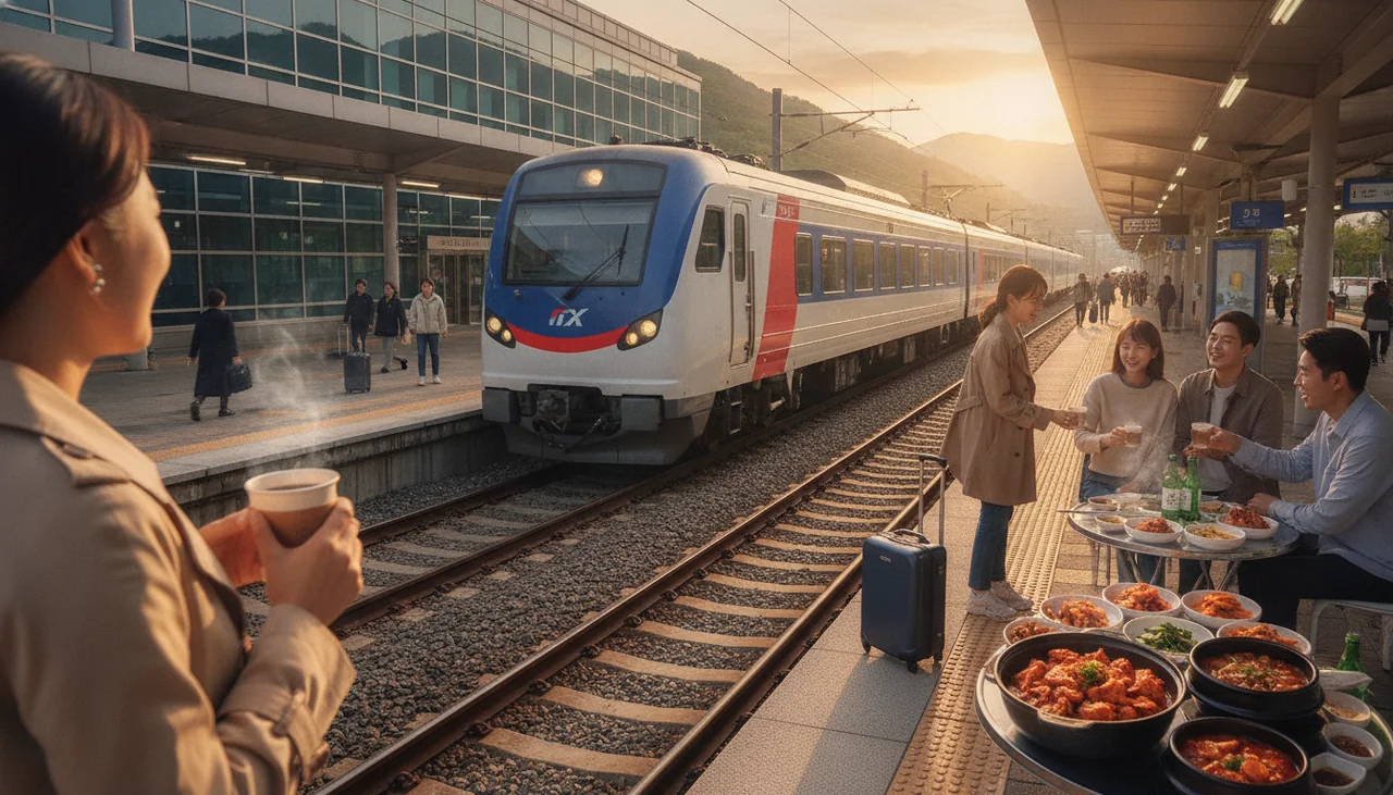 ITX-Cheongchun train arriving at Gapyeong station