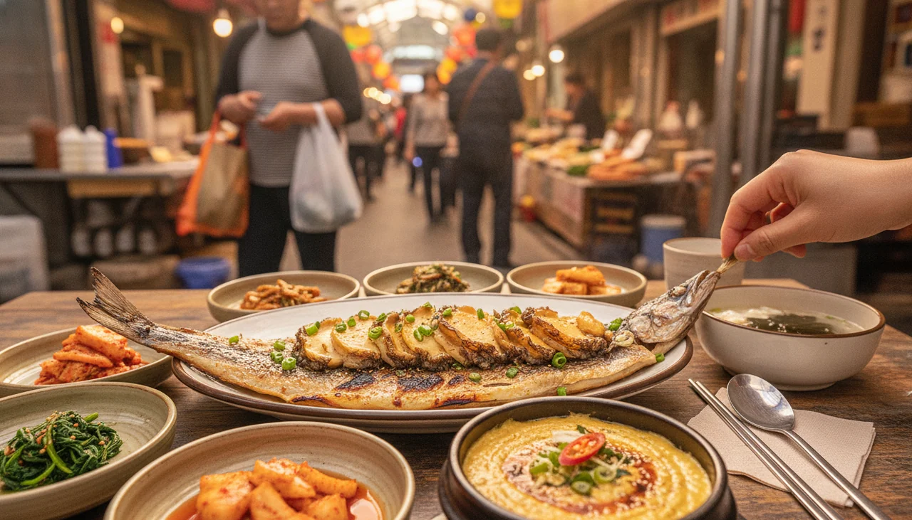 Grilled cutlassfish and abalone spread