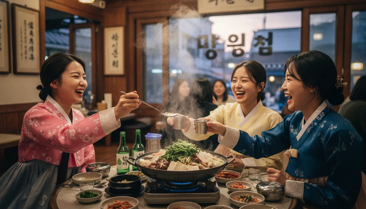 people wearing hanbok