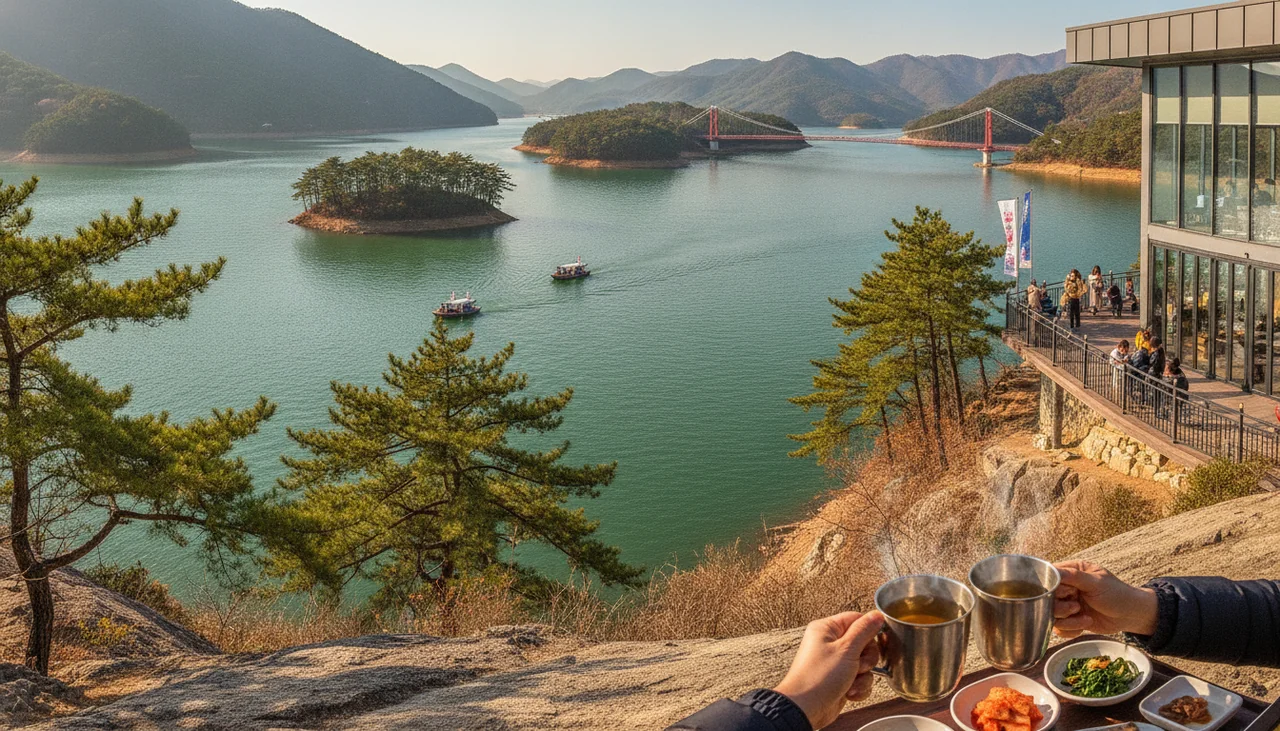 Scenic Soyang Lake panorama